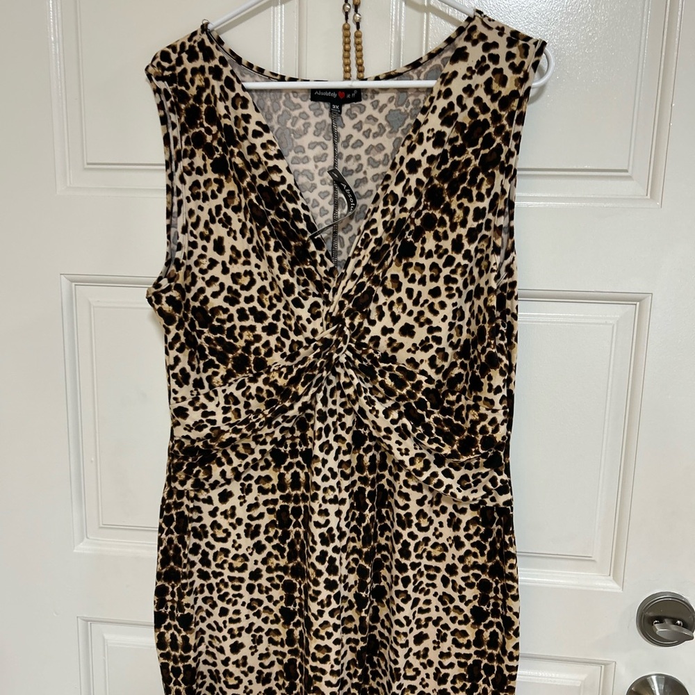 Absolutely Leopard Print Mini Dress